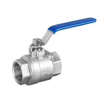 SS SINGLE PIECE DESIGN SCREWED END BALL VALVE