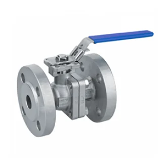 SS 2 PIECE DISIGN FLANGED END BALL VALVE